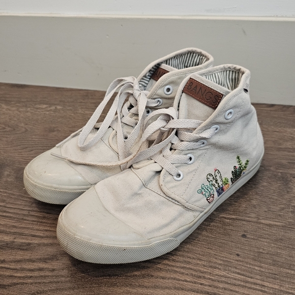 BANGS London Fog Succulent High Top Shoes Sz 8 - Picture 5 of 13
